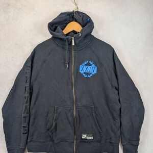 Nike XXIV Elevate Full Zip Hoodie Men’s Size XL Black Blue Embroidered